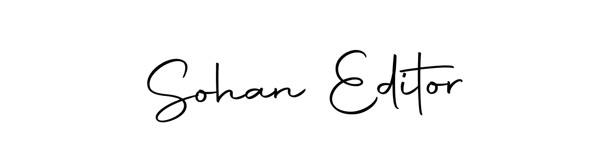 You should practise on your own different ways (Autography-DOLnW) to write your name (Sohan Editor) in signature. don't let someone else do it for you. Sohan Editor signature style 10 images and pictures png
