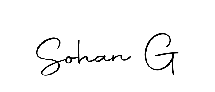 Make a beautiful signature design for name Sohan G. Use this online signature maker to create a handwritten signature for free. Sohan G signature style 10 images and pictures png