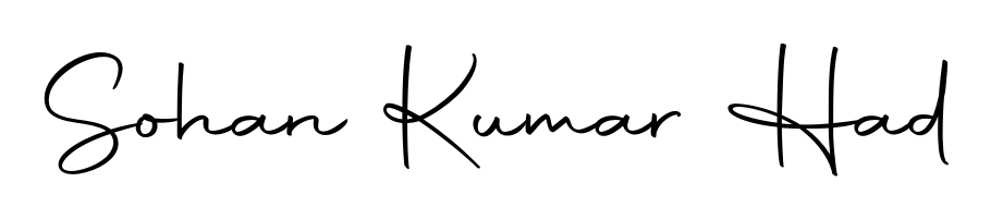 The Autography-DOLnW handwriting style adds charm and authenticity to name Sohan Kumar Had. A wonderful choice for personal thank-you notes. Sohan Kumar Had signature style 10 images and pictures png
