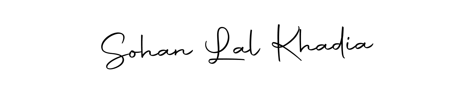 You should practise on your own different ways (Autography-DOLnW) to write your name (Sohan Lal Khadia) in signature. don't let someone else do it for you. Sohan Lal Khadia signature style 10 images and pictures png