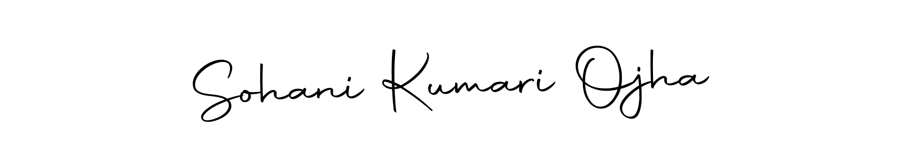 How to make Sohani Kumari Ojha name signature. Use Autography-DOLnW style for creating short signs online. This is the latest handwritten sign. Sohani Kumari Ojha signature style 10 images and pictures png