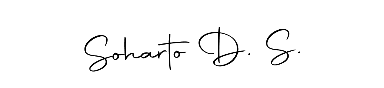 The best way (Autography-DOLnW) to make a short signature is to pick only two or three words in your name. The name Soharto D. S. include a total of six letters. For converting this name. Soharto D. S. signature style 10 images and pictures png