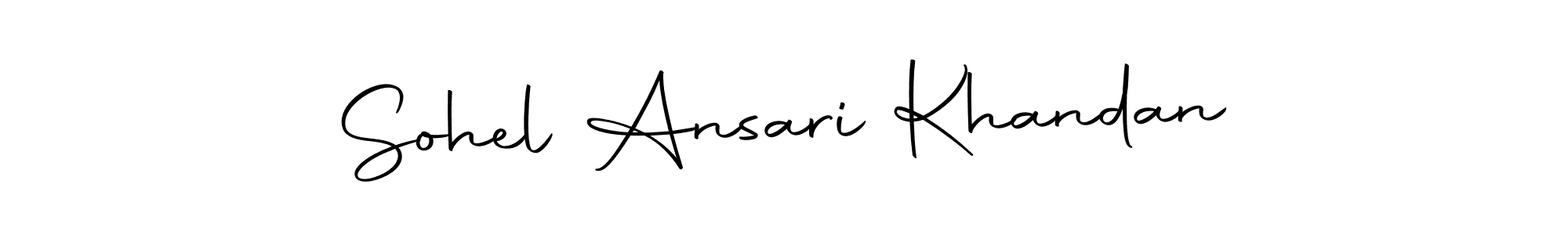 Use a signature maker to create a handwritten signature online. With this signature software, you can design (Autography-DOLnW) your own signature for name Sohel Ansari Khandan. Sohel Ansari Khandan signature style 10 images and pictures png