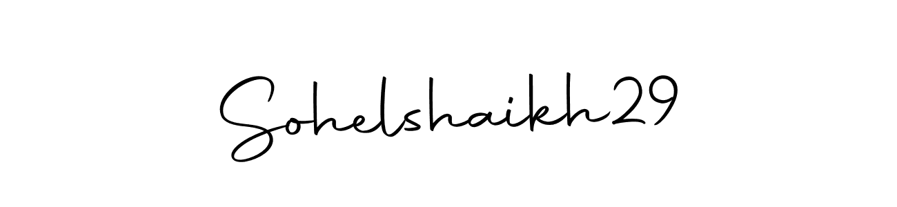 Make a beautiful signature design for name Sohelshaikh29. With this signature (Autography-DOLnW) style, you can create a handwritten signature for free. Sohelshaikh29 signature style 10 images and pictures png