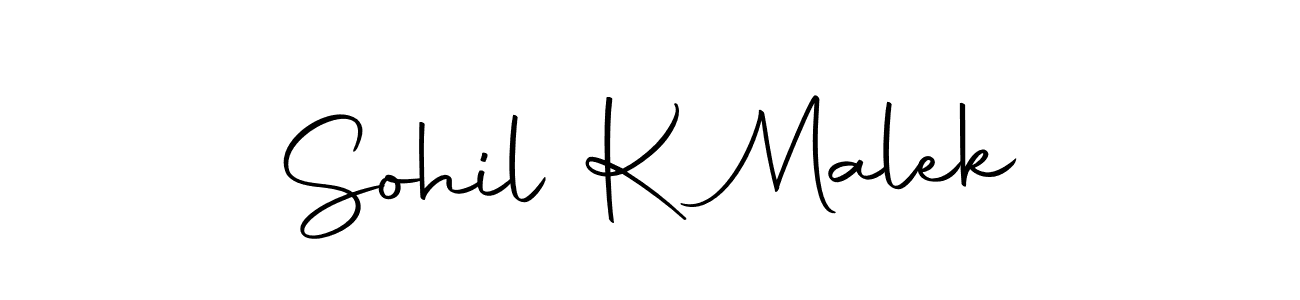 The best way (Autography-DOLnW) to make a short signature is to pick only two or three words in your name. The name Sohil K Malek include a total of six letters. For converting this name. Sohil K Malek signature style 10 images and pictures png