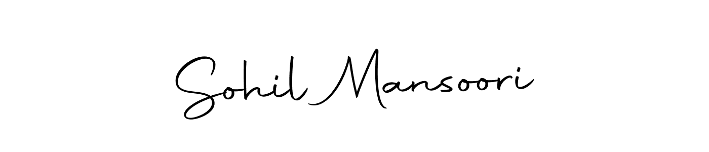 Make a short Sohil Mansoori signature style. Manage your documents anywhere anytime using Autography-DOLnW. Create and add eSignatures, submit forms, share and send files easily. Sohil Mansoori signature style 10 images and pictures png