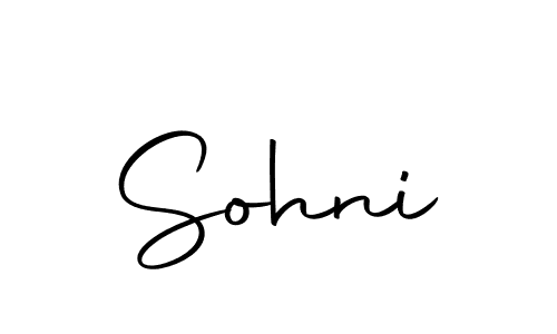 Create a beautiful signature design for name Sohni. With this signature (Autography-DOLnW) fonts, you can make a handwritten signature for free. Sohni signature style 10 images and pictures png