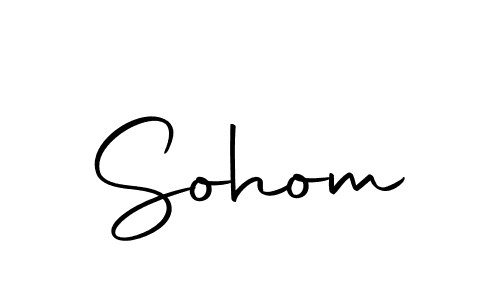 Design your own signature with our free online signature maker. With this signature software, you can create a handwritten (Autography-DOLnW) signature for name Sohom. Sohom signature style 10 images and pictures png