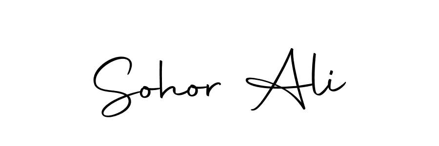 The best way (Autography-DOLnW) to make a short signature is to pick only two or three words in your name. The name Sohor Ali include a total of six letters. For converting this name. Sohor Ali signature style 10 images and pictures png