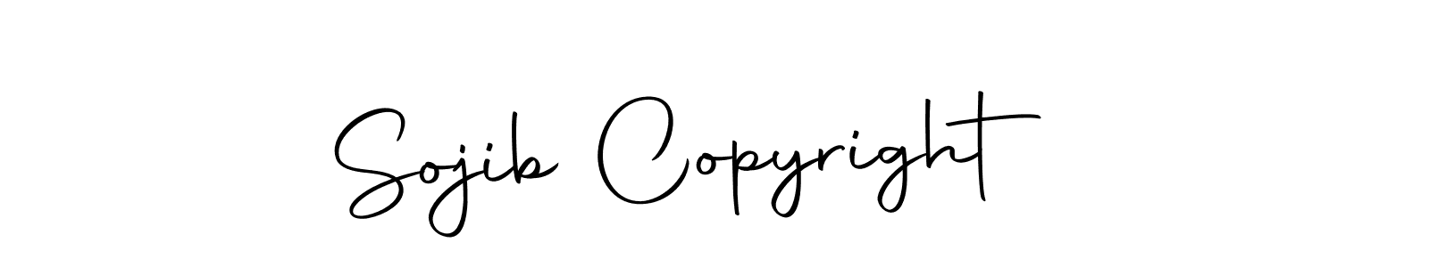 How to make Sojib Copyright  name signature. Use Autography-DOLnW style for creating short signs online. This is the latest handwritten sign. Sojib Copyright  signature style 10 images and pictures png