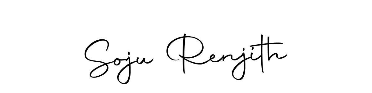 How to make Soju Renjith name signature. Use Autography-DOLnW style for creating short signs online. This is the latest handwritten sign. Soju Renjith signature style 10 images and pictures png