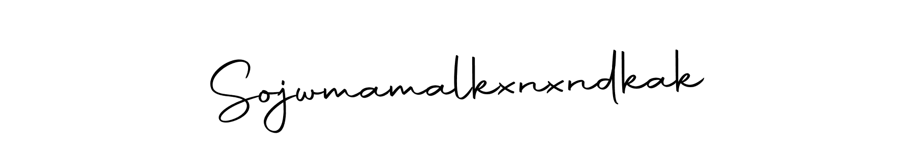 The best way (Autography-DOLnW) to make a short signature is to pick only two or three words in your name. The name Sojwmamalkxnxndkak include a total of six letters. For converting this name. Sojwmamalkxnxndkak signature style 10 images and pictures png