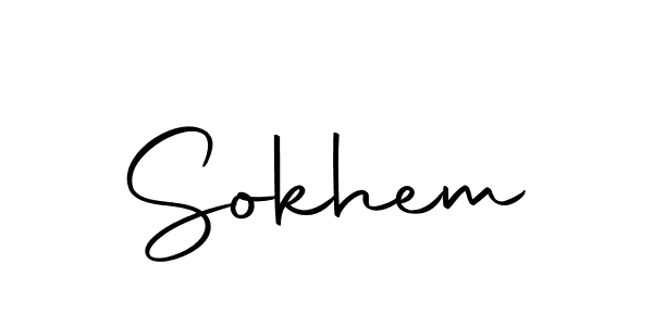 How to make Sokhem name signature. Use Autography-DOLnW style for creating short signs online. This is the latest handwritten sign. Sokhem signature style 10 images and pictures png