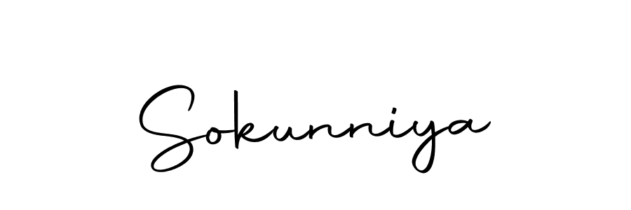 How to make Sokunniya signature? Autography-DOLnW is a professional autograph style. Create handwritten signature for Sokunniya name. Sokunniya signature style 10 images and pictures png