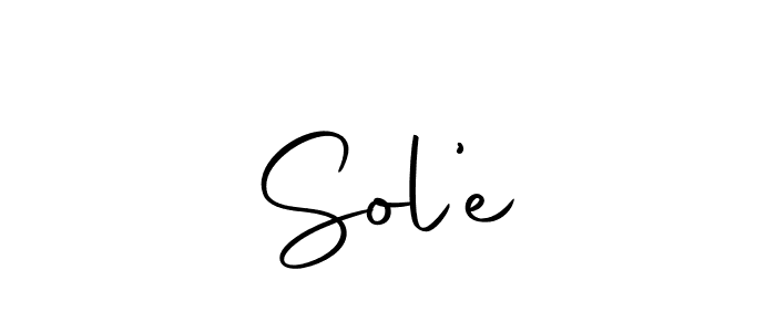 How to make Sol’e name signature. Use Autography-DOLnW style for creating short signs online. This is the latest handwritten sign. Sol’e signature style 10 images and pictures png