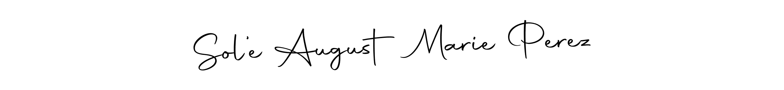 Here are the top 10 professional signature styles for the name Sol’e August Marie Perez. These are the best autograph styles you can use for your name. Sol’e August Marie Perez signature style 10 images and pictures png