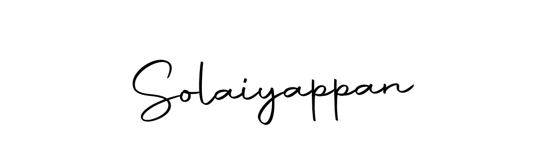 Design your own signature with our free online signature maker. With this signature software, you can create a handwritten (Autography-DOLnW) signature for name Solaiyappan. Solaiyappan signature style 10 images and pictures png