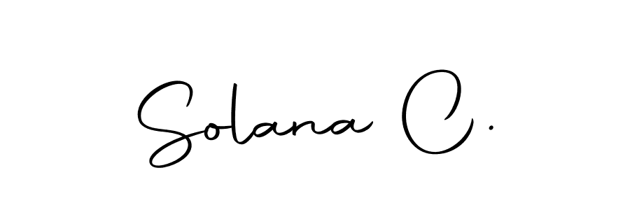 See photos of Solana C. official signature by Spectra . Check more albums & portfolios. Read reviews & check more about Autography-DOLnW font. Solana C. signature style 10 images and pictures png