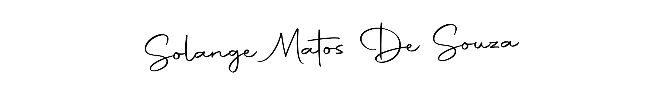 Create a beautiful signature design for name Solange Matos De Souza. With this signature (Autography-DOLnW) fonts, you can make a handwritten signature for free. Solange Matos De Souza signature style 10 images and pictures png