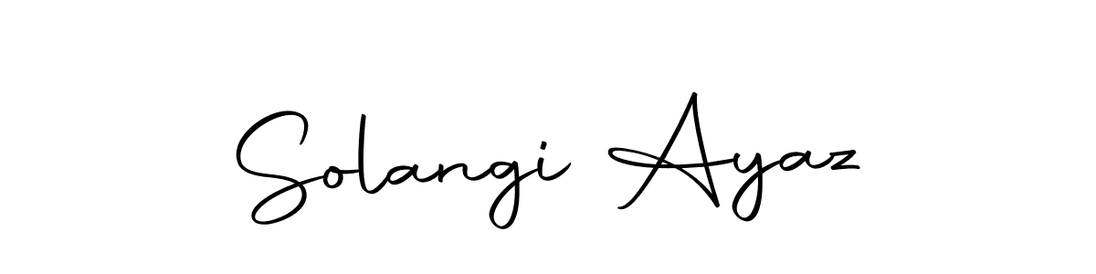 Solangi Ayaz stylish signature style. Best Handwritten Sign (Autography-DOLnW) for my name. Handwritten Signature Collection Ideas for my name Solangi Ayaz. Solangi Ayaz signature style 10 images and pictures png