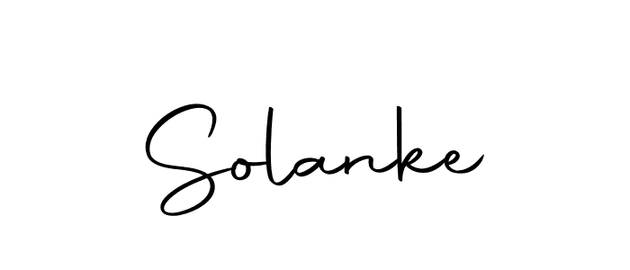 Make a beautiful signature design for name Solanke. With this signature (Autography-DOLnW) style, you can create a handwritten signature for free. Solanke signature style 10 images and pictures png