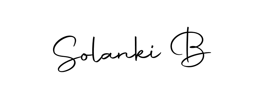 Design your own signature with our free online signature maker. With this signature software, you can create a handwritten (Autography-DOLnW) signature for name Solanki B. Solanki B signature style 10 images and pictures png