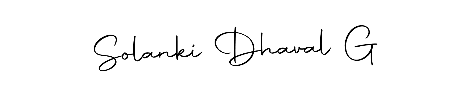 Use a signature maker to create a handwritten signature online. With this signature software, you can design (Autography-DOLnW) your own signature for name Solanki Dhaval G. Solanki Dhaval G signature style 10 images and pictures png