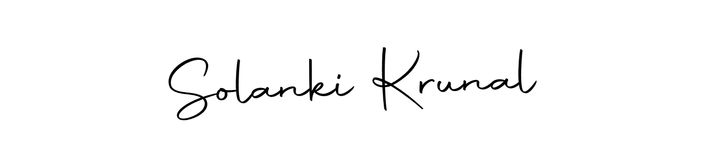 You can use this online signature creator to create a handwritten signature for the name Solanki Krunal. This is the best online autograph maker. Solanki Krunal signature style 10 images and pictures png