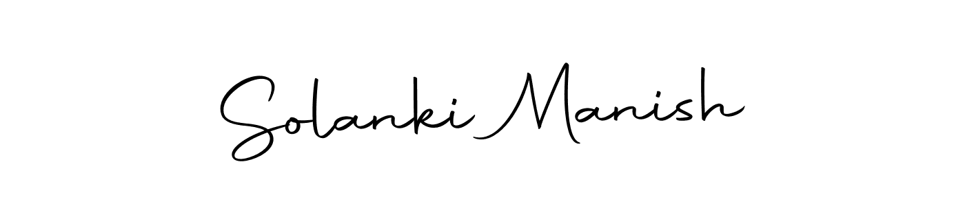 How to make Solanki Manish name signature. Use Autography-DOLnW style for creating short signs online. This is the latest handwritten sign. Solanki Manish signature style 10 images and pictures png