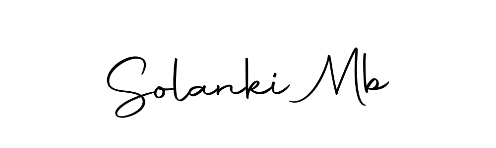 Make a beautiful signature design for name Solanki Mb. With this signature (Autography-DOLnW) style, you can create a handwritten signature for free. Solanki Mb signature style 10 images and pictures png