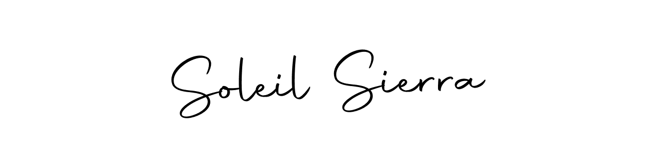 Create a beautiful signature design for name Soleil Sierra. With this signature (Autography-DOLnW) fonts, you can make a handwritten signature for free. Soleil Sierra signature style 10 images and pictures png