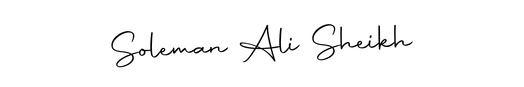 Make a beautiful signature design for name Soleman Ali Sheikh. With this signature (Autography-DOLnW) style, you can create a handwritten signature for free. Soleman Ali Sheikh signature style 10 images and pictures png