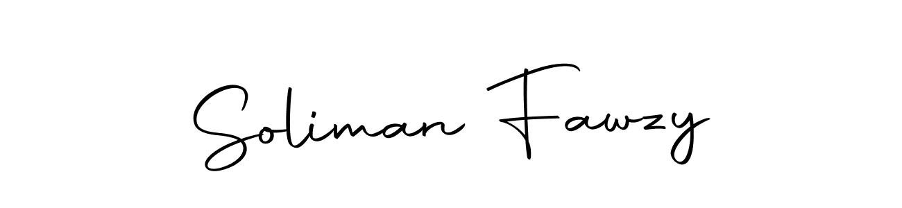 Create a beautiful signature design for name Soliman Fawzy. With this signature (Autography-DOLnW) fonts, you can make a handwritten signature for free. Soliman Fawzy signature style 10 images and pictures png