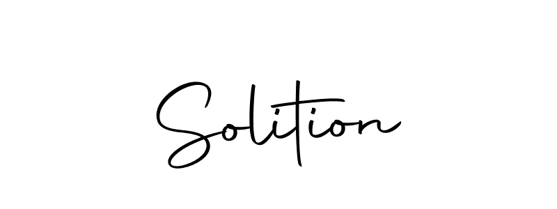 Create a beautiful signature design for name Solition. With this signature (Autography-DOLnW) fonts, you can make a handwritten signature for free. Solition signature style 10 images and pictures png