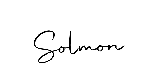 You should practise on your own different ways (Autography-DOLnW) to write your name (Solmon) in signature. don't let someone else do it for you. Solmon signature style 10 images and pictures png