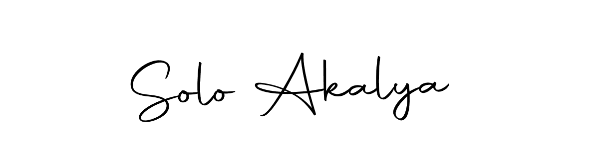 Make a beautiful signature design for name Solo Akalya . With this signature (Autography-DOLnW) style, you can create a handwritten signature for free. Solo Akalya  signature style 10 images and pictures png