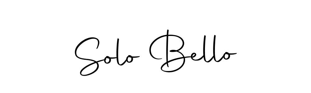 You should practise on your own different ways (Autography-DOLnW) to write your name (Solo Bello) in signature. don't let someone else do it for you. Solo Bello signature style 10 images and pictures png