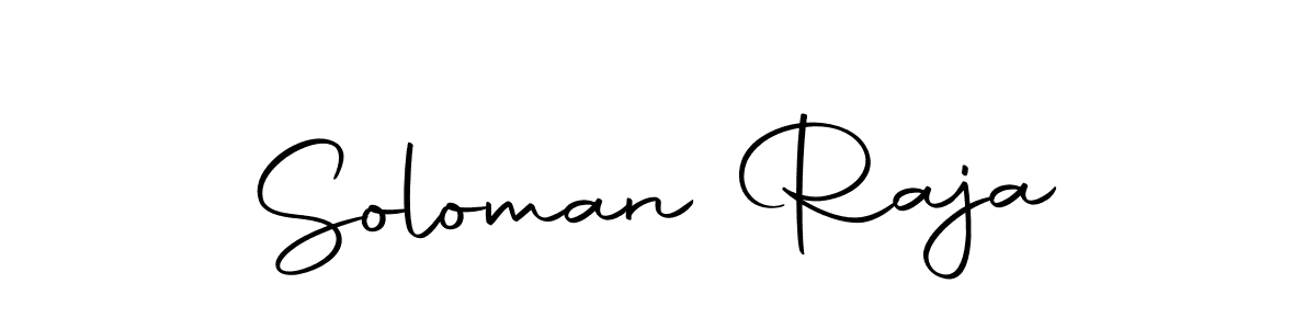 Use a signature maker to create a handwritten signature online. With this signature software, you can design (Autography-DOLnW) your own signature for name Soloman Raja. Soloman Raja signature style 10 images and pictures png