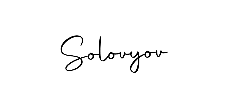 Make a beautiful signature design for name Solovyov. With this signature (Autography-DOLnW) style, you can create a handwritten signature for free. Solovyov signature style 10 images and pictures png