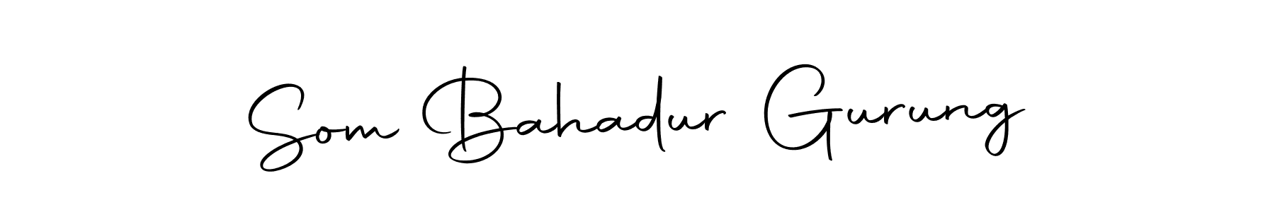 Create a beautiful signature design for name Som Bahadur Gurung. With this signature (Autography-DOLnW) fonts, you can make a handwritten signature for free. Som Bahadur Gurung signature style 10 images and pictures png