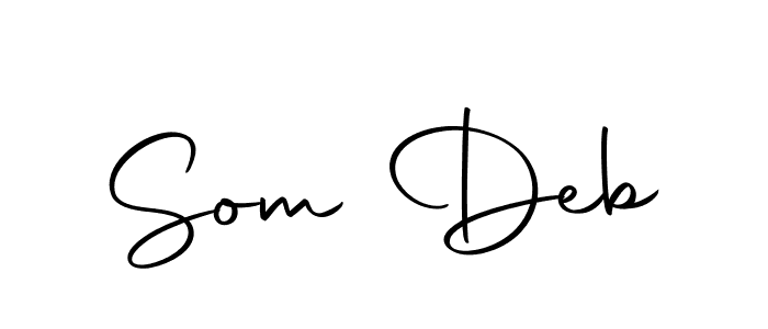 Make a beautiful signature design for name Som Deb. With this signature (Autography-DOLnW) style, you can create a handwritten signature for free. Som Deb signature style 10 images and pictures png