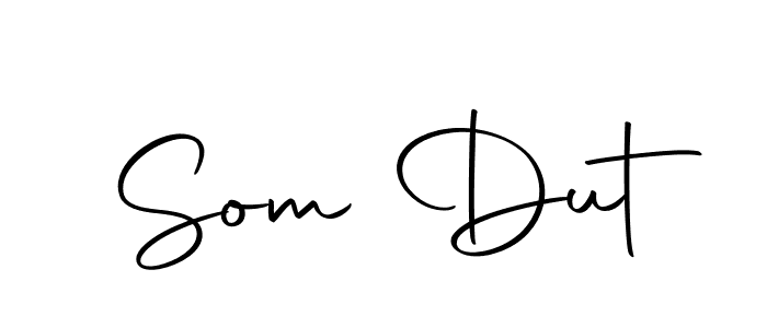 Use a signature maker to create a handwritten signature online. With this signature software, you can design (Autography-DOLnW) your own signature for name Som Dut. Som Dut signature style 10 images and pictures png