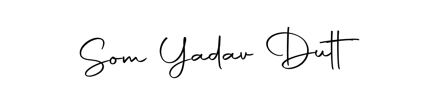 Make a beautiful signature design for name Som Yadav Dutt. With this signature (Autography-DOLnW) style, you can create a handwritten signature for free. Som Yadav Dutt signature style 10 images and pictures png