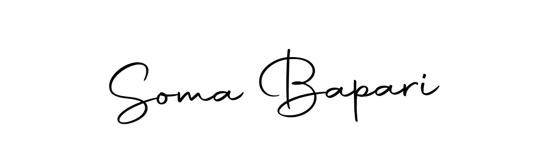 Soma Bapari stylish signature style. Best Handwritten Sign (Autography-DOLnW) for my name. Handwritten Signature Collection Ideas for my name Soma Bapari. Soma Bapari signature style 10 images and pictures png