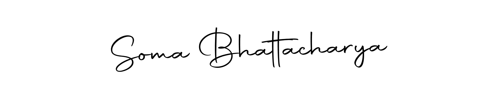 Make a beautiful signature design for name Soma Bhattacharya. With this signature (Autography-DOLnW) style, you can create a handwritten signature for free. Soma Bhattacharya signature style 10 images and pictures png