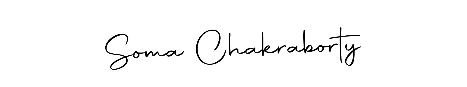 Create a beautiful signature design for name Soma Chakraborty. With this signature (Autography-DOLnW) fonts, you can make a handwritten signature for free. Soma Chakraborty signature style 10 images and pictures png