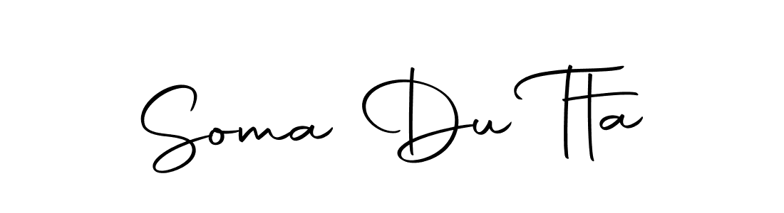 Use a signature maker to create a handwritten signature online. With this signature software, you can design (Autography-DOLnW) your own signature for name Soma Du Tta. Soma Du Tta signature style 10 images and pictures png