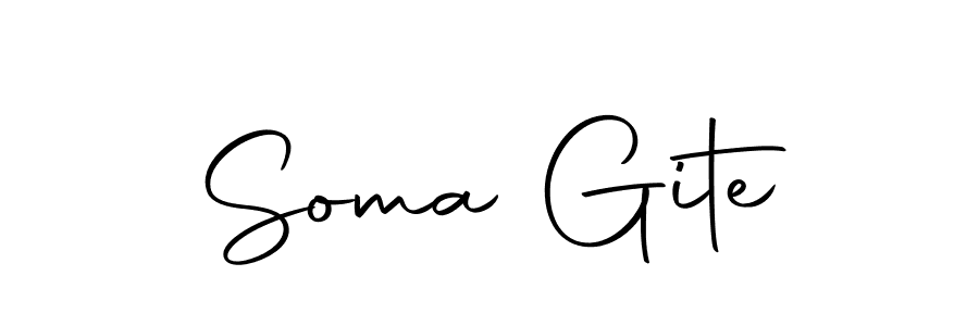 The best way (Autography-DOLnW) to make a short signature is to pick only two or three words in your name. The name Soma Gite include a total of six letters. For converting this name. Soma Gite signature style 10 images and pictures png