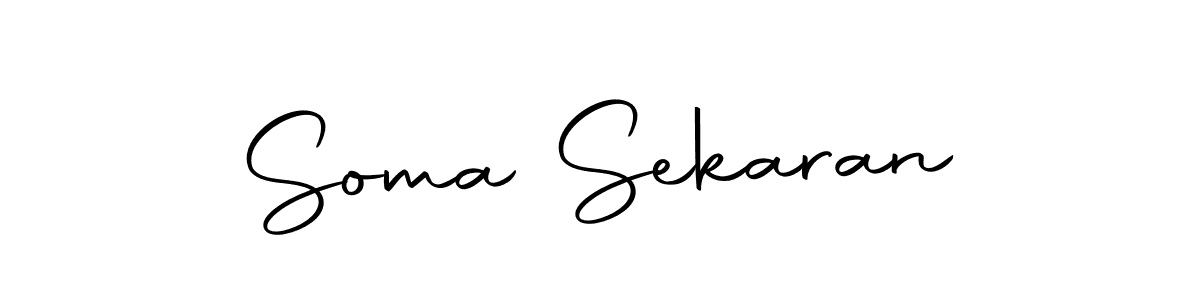 How to make Soma Sekaran name signature. Use Autography-DOLnW style for creating short signs online. This is the latest handwritten sign. Soma Sekaran signature style 10 images and pictures png