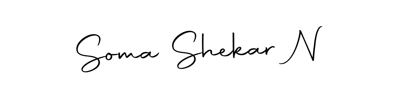 if you are searching for the best signature style for your name Soma Shekar N. so please give up your signature search. here we have designed multiple signature styles  using Autography-DOLnW. Soma Shekar N signature style 10 images and pictures png